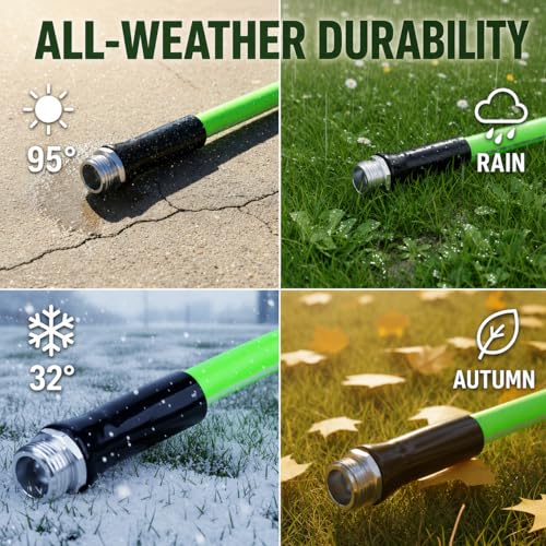 UNCO- Hybrid Polymer Leader Garden Hose, 5/8" ID x 6 FT, 3/4" Fittings - size: 6 Ft
