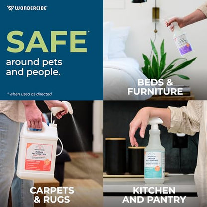 Wondercide - Indoor Pest Control Spray for Home & Kitchen Lemongrass 32 oz - size: 32 Fl Oz (Pack of 1)