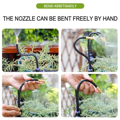 360° Adjustable Drip Irrigation System for Garden,Automatic Watering System - size: 50 FT Ⅱ