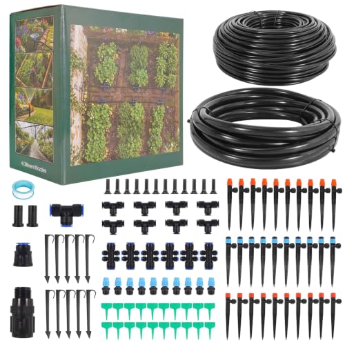 Drip Irrigation System 230FT,Garden Watering Kit for Gardens,Potted Plants - size: 230FT