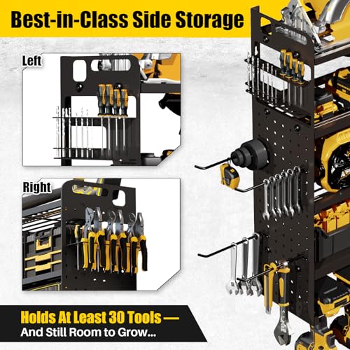 Large 5-Tier Power Tool Organizer Wall Mount, 320lb Capacity, 34'' Wide