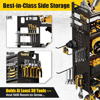 Large 5-Tier Power Tool Organizer Wall Mount, 320lb Capacity, 34'' Wide