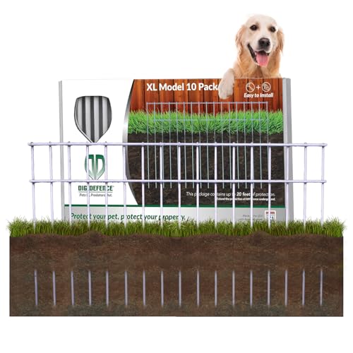 Dig Defence Original Animal Barrier Garden Fence, X-Large, 10 Pack - size: 10 Count