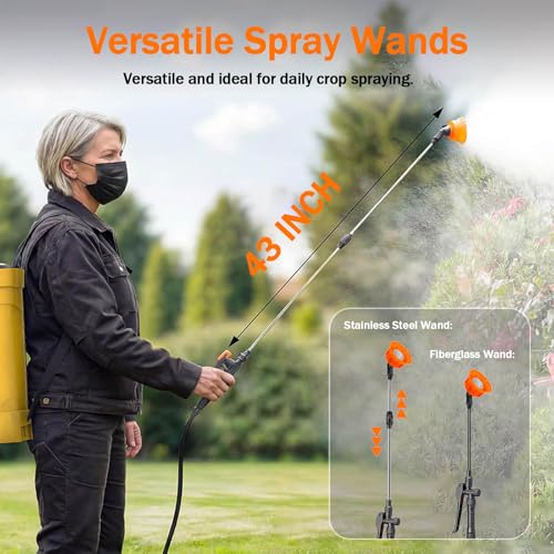 4.2 Gal Backpack Sprayer Compatible with DeWalt 20V Battery (Tool Only)