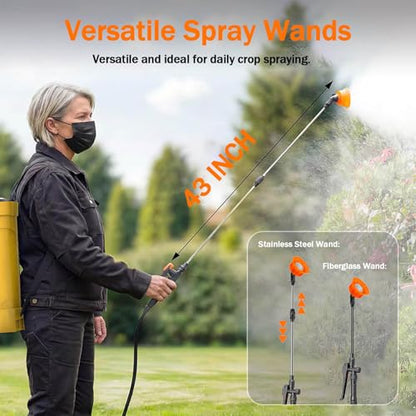 4.2 Gal Backpack Sprayer Compatible with DeWalt 20V Battery (Tool Only)