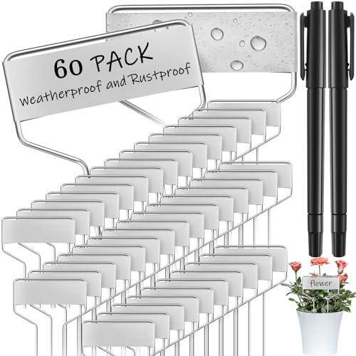 Moxweyeni 60 Pcs Metal Garden Tags Plant Labels,Aluminum,6 Inch - color: 6 Inch, size: Aluminum