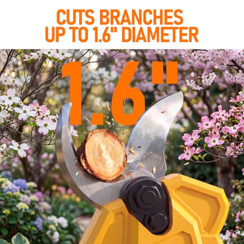 2-in-1 Cordless Pole Pruning Shears Compatible with Dewalt 20V MAX