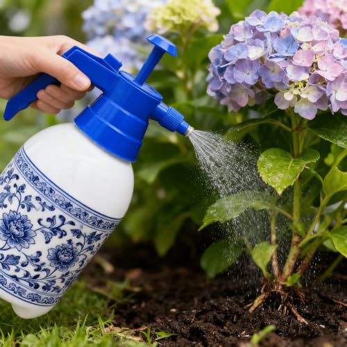 2L Handheld Garden Pump Sprayer Pressure Spray Bottle (2L Blue) - color: 2L Blue