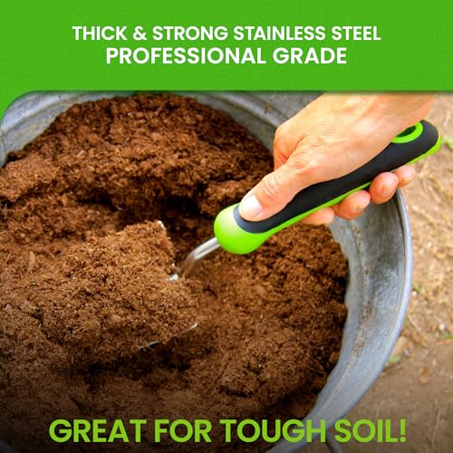 Garden Guru Super Strong Garden Trowel Hand Shovel - Stainless Steel - Rust Resistant - Ergonomic Grip - Perfect Tool for Gardening, Weeding, Transplanting and Digging in Garden Beds (4 Pack) - size: 4 Pack, style: Stainless Steel