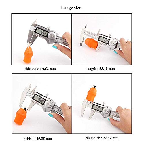 Garden Silicone Thumb Knife, Finger Knife-Plants Picking Trim Tools(L) - size: Large