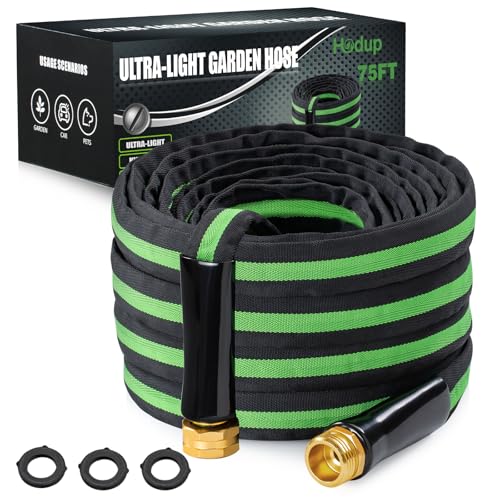 75FT Lightweight Super Flexible Garden Water Hose - color: black-green, size: 75 FT