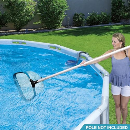 POOLWHALE 14" Pool Spa Net -Ultra Fine Mesh Pool Pollen Skimmer Rake Net - size: 14"