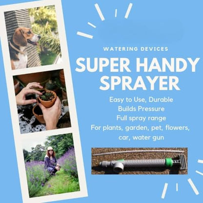 High-Pressure Handheld Garden Sprayer, Adjustable Nozzle Manual Pump Sprayer Portable Watering Tool for Garden Plant Lawn Household Cleaning