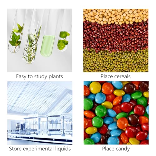 20Pcs Test Tubes for Plants Propagation Tubes with Brush, Propagation Station Tubes 20ml Plastic Test Tubes for Hydroponic Plants, Flowers, Home Office Wall Decor (12 cm) - size: Plastic