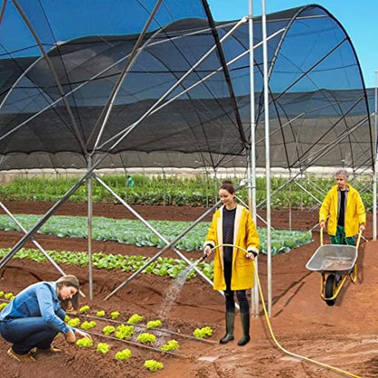 Shade Cloth for Plants Greenhouse, 40-50% Sunblock Shade Sails -for Outdoor Garden Pergola Patio Lawn Plant Sun Shade Cloths for Kennel Chicken Coop Easier to Hang Shade Net Cover - size: 3'x20'