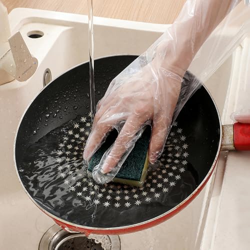 Disposable long Gloves 50pcs 35inch Length Plastic Long Sleeve Gloves for Veterinary Arm Protection