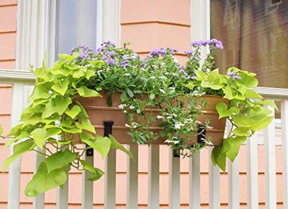 Achla Designs C-20C Copper Plated Flower Box, Medium Window Flowerbox Planter - color: Copper, size: Medium