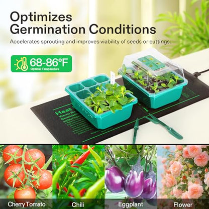 VIVOSUN 48" x 20.75" Durable Waterproof Seedling Heat Mat - size: 48"x20.75"