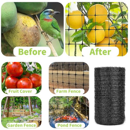 Bird Netting for Garden, Deer Fence Netting, Suitable for Protecting Vegetables and Fruit Trees, Protection Against Birds, Deer, Squirrels, and Poultry (7 * 50 Feet(2.1 * 15 Meter)) - size: 7*50 Feet(2.1*15 Meter)
