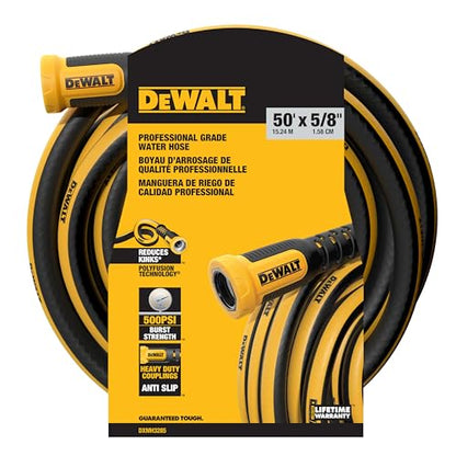 DEWALT Professional Grade Heavy Duty Garden Hose 50 Feet x 5/8 Inch - size: 50 Feet