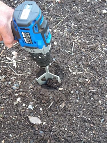 Garden Groomer - Soil Tiller, Weed Remover, Soil Digger, Auger, Drill Attachment for Gardening