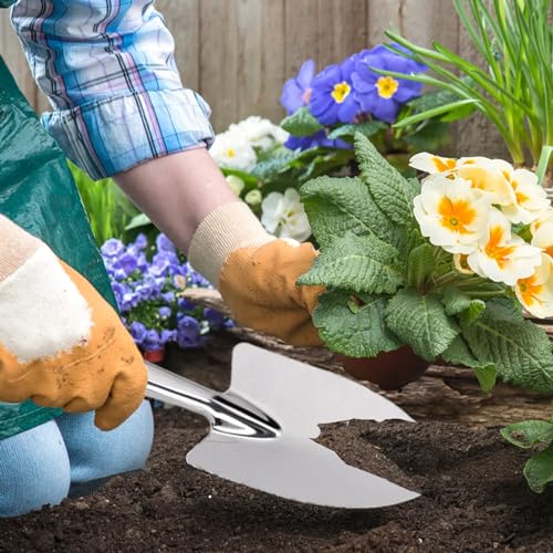 Garden Trowel Stainless Steel Rust Resistant Hand Shovel Garden Spade - color: Wide Shovel