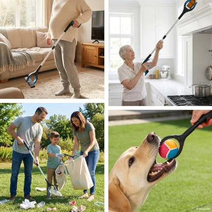 32" Grabber Reacher Tool,10 Pack Foldable Reacher Grabber Pickup Tool with 360° Rotating Jaw & Magnet,Trash Picker Upper Grabber,Lightweight & Durable Grabber for Seniors and All Users (10 Pack) - color: 11 Pack