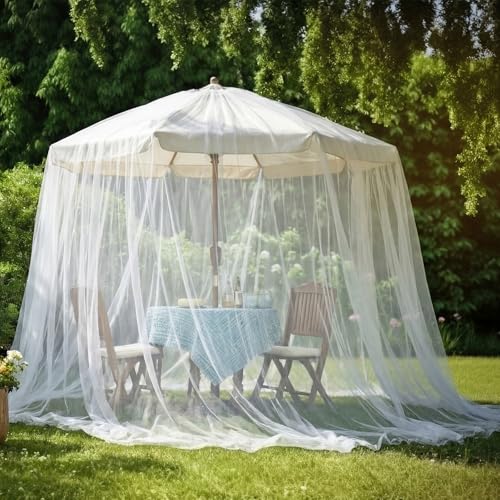 15 x 33 ft Garden Mesh Netting Insect Mosquito Net, White, 1 Pcs - size: 15 x 33 ft