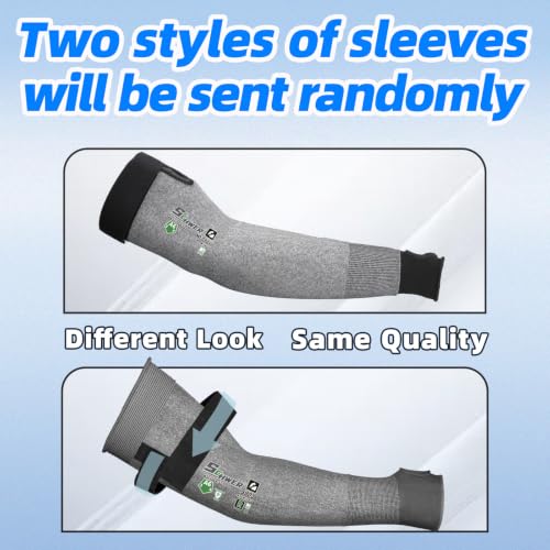 Schwer 10 Pairs 18in A6 Cut Resistant Arm Sleeves for Gardening, S903 - color: Dark Grey, size: 18 In-10 Pairs