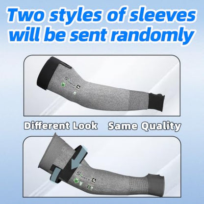 Schwer 10 Pairs 18in A6 Cut Resistant Arm Sleeves for Gardening, S903 - color: Dark Grey, size: 18 In-10 Pairs