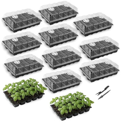 Mr. Pen- Seed Starter Tray Kits, 10 Set, Total 150 Cells - size: 15-Cells 10-Pack