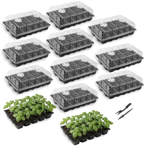 Mr. Pen- Seed Starter Tray Kits, 10 Set, Total 150 Cells - size: 15-Cells 10-Pack