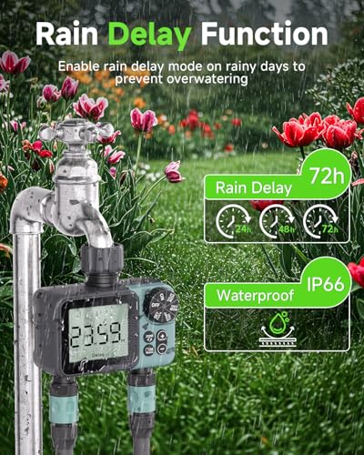 Sprinkler Timer, Programmable Hose Timer for Automatic Watering - size: 2 Outlet