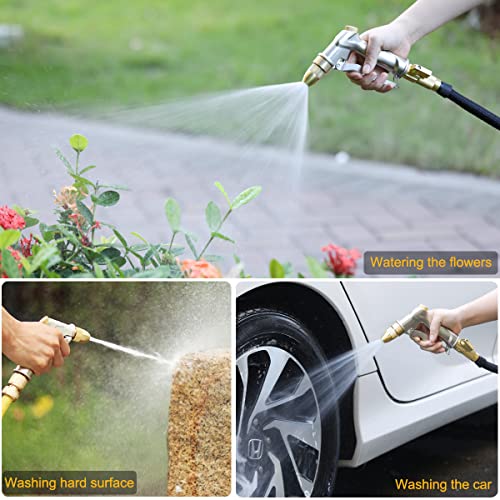 FANHAO 100% Metal Garden Hose Nozzle Heavy Duty, Leakproof, High Pressure
