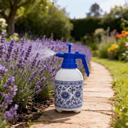 2L Handheld Garden Pump Sprayer Pressure Spray Bottle (2L Blue) - color: 2L Blue