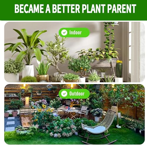 Plant Moisture Meter Soil Moisture Sensor Meter Water Monitor Hygrometer Plant Water Meter [Green + White] Soil Moisture Meter for Gardening, Farming, Plants - color: GREEN+WHITE