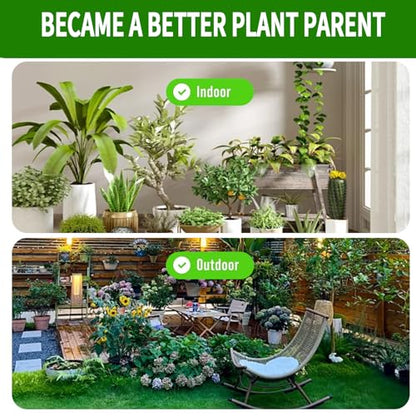 Plant Moisture Meter Soil Moisture Sensor Meter Water Monitor Hygrometer Plant Water Meter [Green + White] Soil Moisture Meter for Gardening, Farming, Plants - color: GREEN+WHITE
