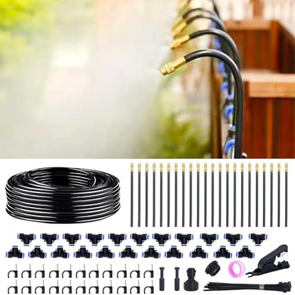Thiswing 360° Adjustable Drip Irrigation System with 22 Nozzles - size: 66FT