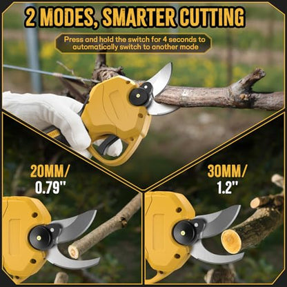 2 IN 1 Electric Pruning Shears with Pole for Dewalt 20V Max Battery