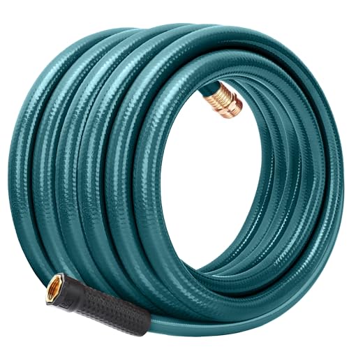 Worth 3/4” x 50 ft Heavy Duty Green Garden Hose, Male to Female Fittings - color: Green, size: 3/4" x 50ft' (50feet)