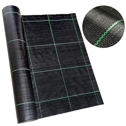 3ft x 300ft Landscape Fabric -Heavy Duty Weed Barrier Fabric for Landscaping, Weed Blocker Cloth,Geotextile Fabric for Garden, Driveway & Ground Cover, Garden Weed Mats,Grid Design - size: 3ft x 300ft