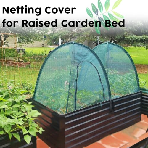 Pop up Gardening Net Cover,36x36x39 inch Pack of 3 Pest Guard Cover for Vegetables Fruits Durable Plant Gardening Net Pop-Up Chicken Pen for Small Animals Outdoor Run and Pet Enclosure - size: 36x36x39 inches