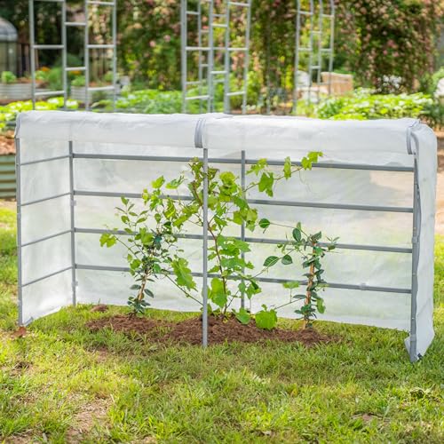 Vego garden Mesh Cover System for 2' x 8' Elevated Raised Garden Bed-V Series, 4 in 1 Trellis and Cover for Plants, Garden Bed Not Included - size: 2' x 8'