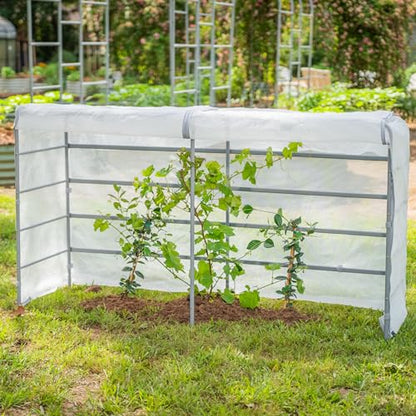 Vego garden Mesh Cover System for 2' x 6' Elevated Raised Garden Bed-V Series, 4 in 1 Trellis and Cover for Plants, Garden Bed Not Included - size: 2' x 6'