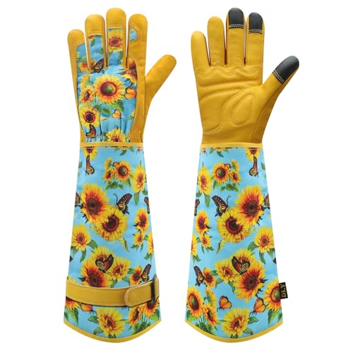 DLY Garden Gloves for Women,Gardening Gloves,Gardening Gift for Lady,Blue,M - color: Blue, size: Medium