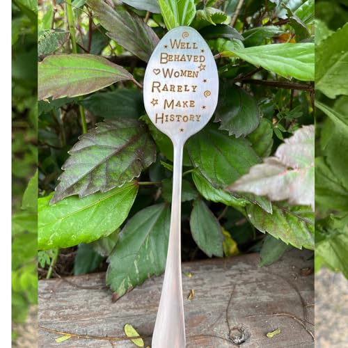 Garden Plant Marker Friendship Gift for Women Gardeners, Plant Stake Label Sign Tag Gardening Gifts for Woman Plant Lovers, Metal Garden Decoration (Make History) - style: Make History