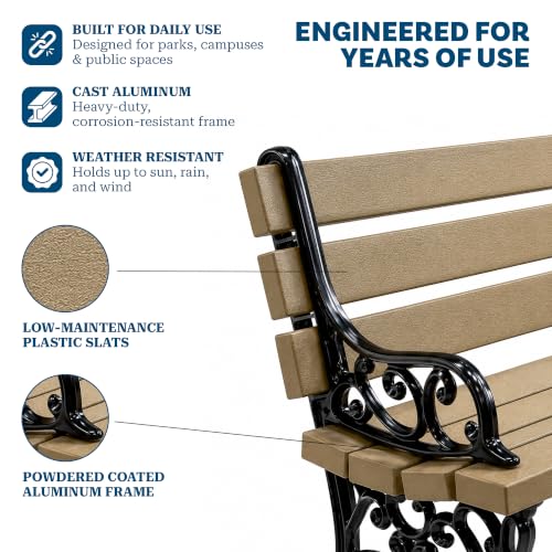 Georgetown Benches, Cedar, 72" L x 22" W x 30" H - color: Cedar