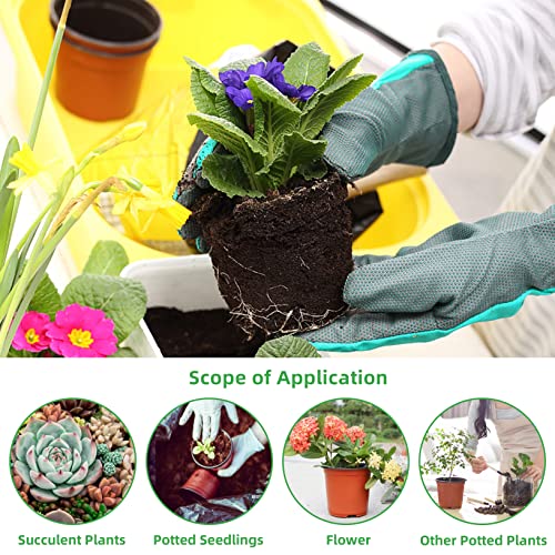 TDHDIKE 4" Small Plastic Plant Nursery Pots 100Pcs with Labels - size: 4inch100