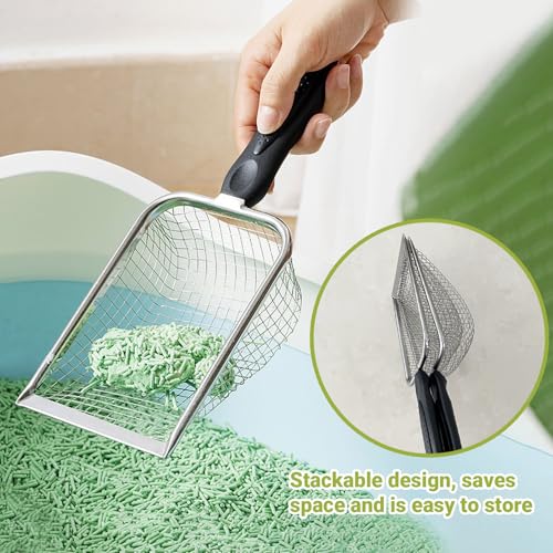 2 Pcs Gardening Soil Sifter, Handheld Shovel, Garden Sieve with Handle - color: 2 Set