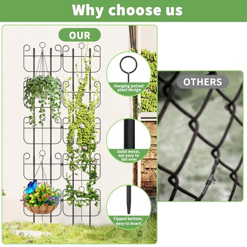 Trellis for Climbing Plants Outdoor, Expandable Heavy-Duty Metal Trellis for Raised Bed Plants, Flowers Vine Ivy, Sturdy Houseplant Pothos Plant Climber Support - size: 20 Pack-16.9in(H)x12.5in(L)
